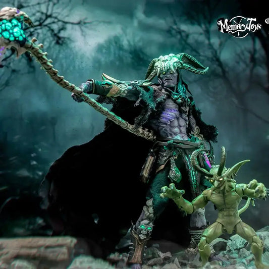 Undead Warlock Baron Salman 1/12 Scale Collectible Action Figure Set Original Memory Toys Anime Peripheral Little Demon Soldier