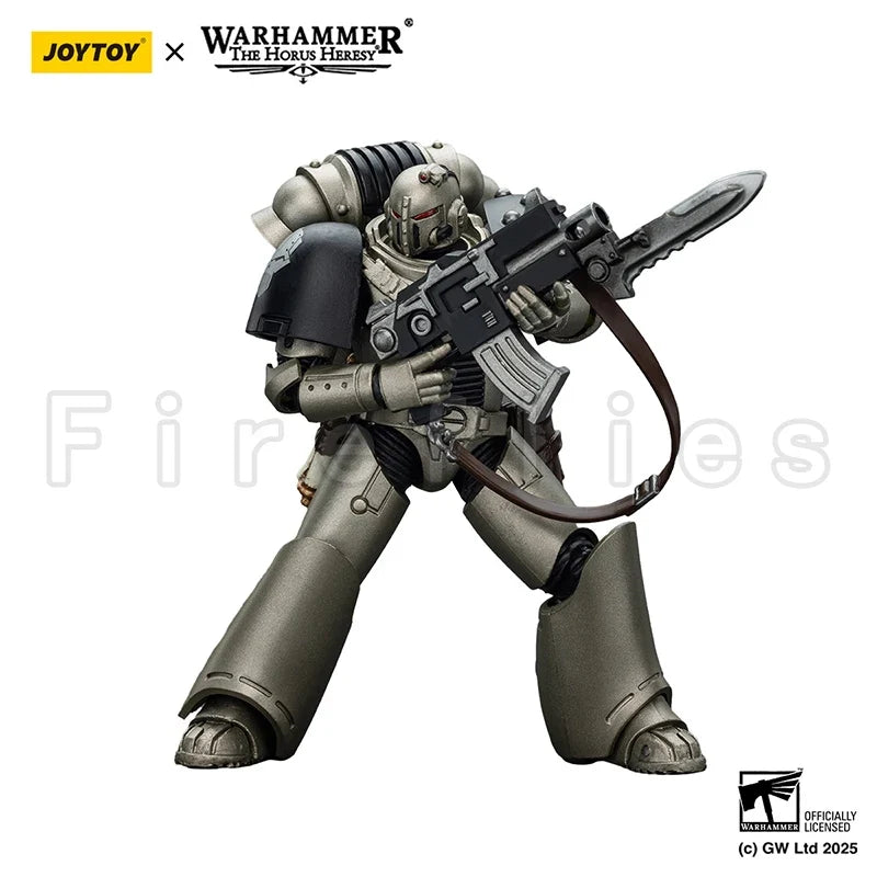 1/18 JOYTOY Action Figure Horus Iron Warriors MKVI Tactical Sergeant and Command Squad Chosen with Legion Standard