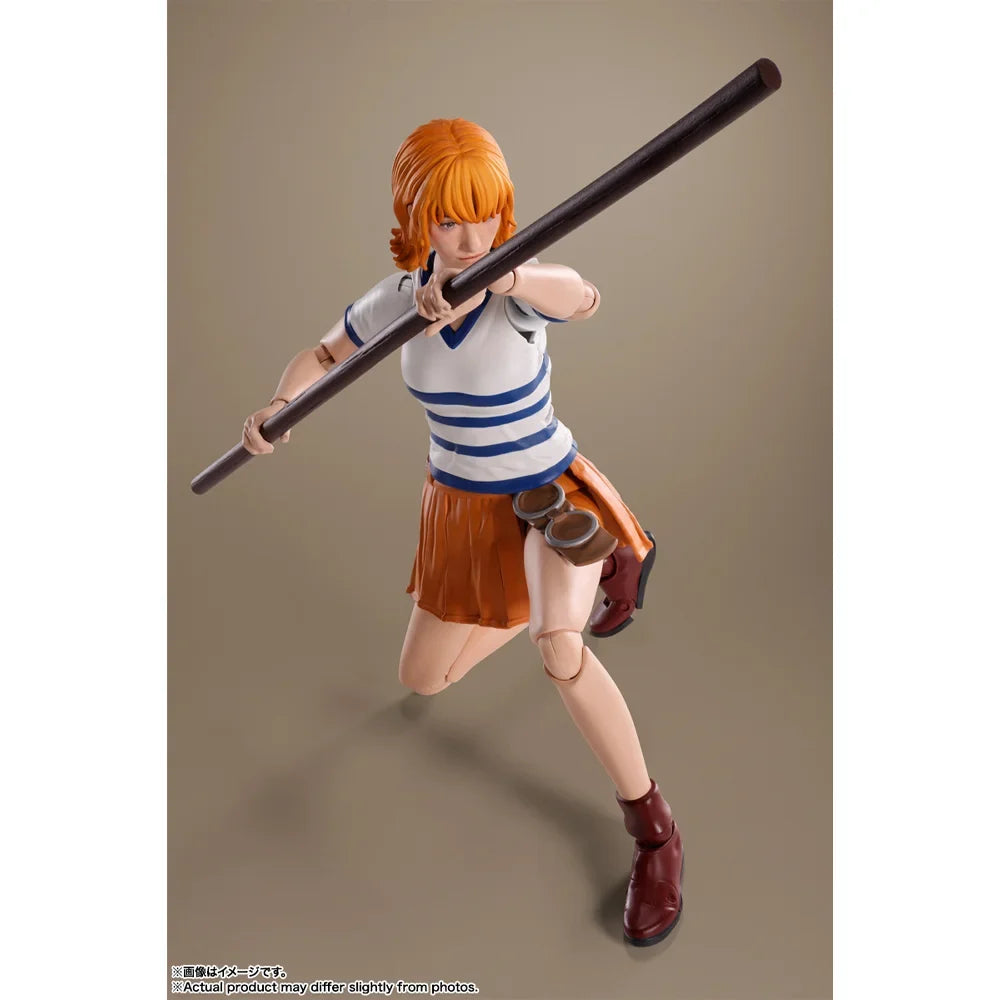 In Stock Original BANDAI SHFiguarts Monkey D Luffy Roronoa Zoro Nami Figure Action Anime Netflix: One Piece Model Genuine Toy