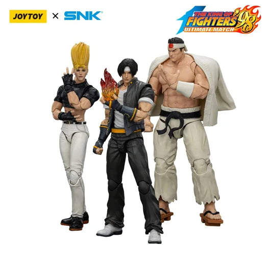 In Stock JOYTOY SNK 1/18 Action Figure KOF 98UM Hero Team Kyo Kusanagi Goro Daimon Benimaru Nikaido Action Figures Toys Model