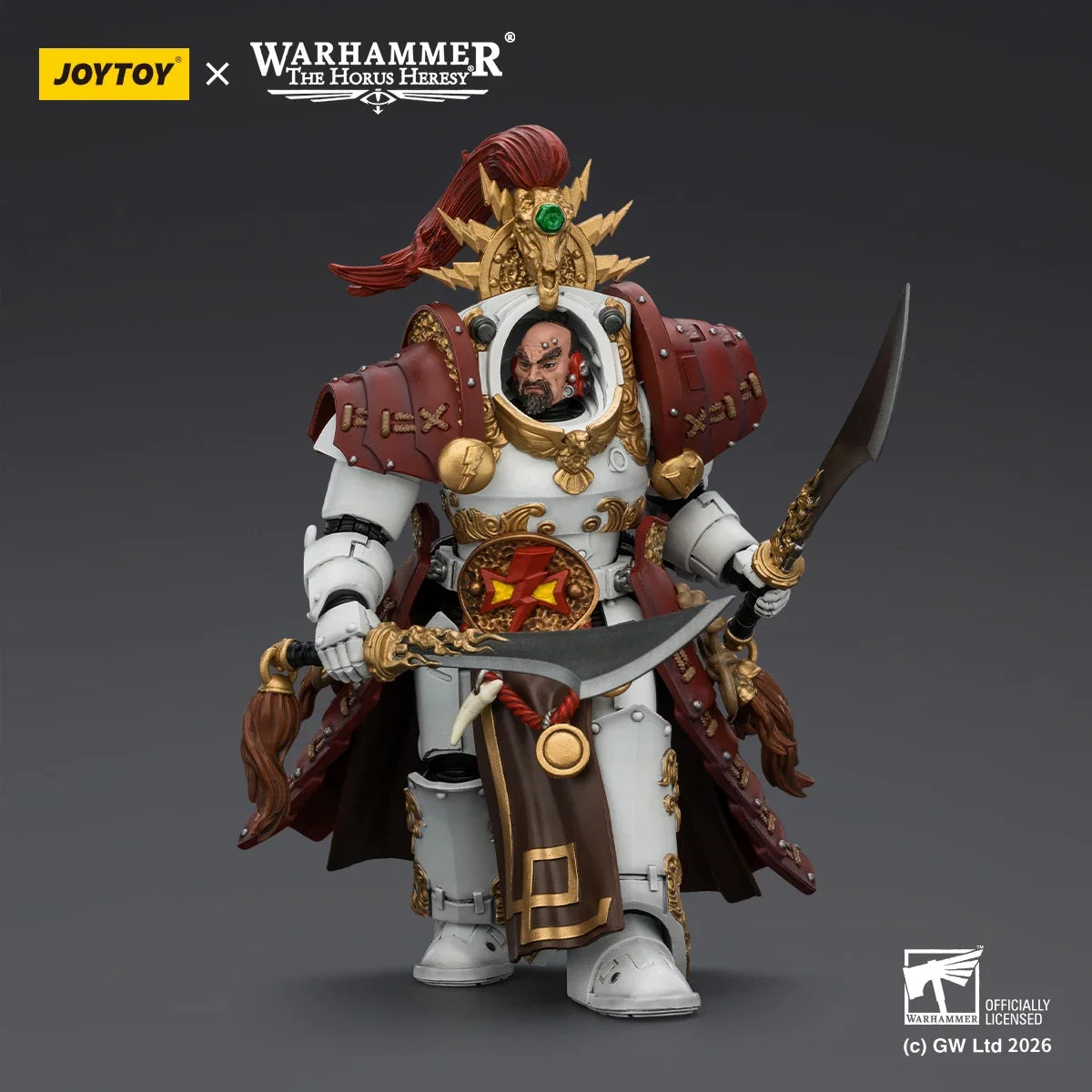 【Pre-sale】JOYTOY Warhammer 40K White Scars Qin Xa - Master of The Keshig 1/18 Action Figure Model Toy