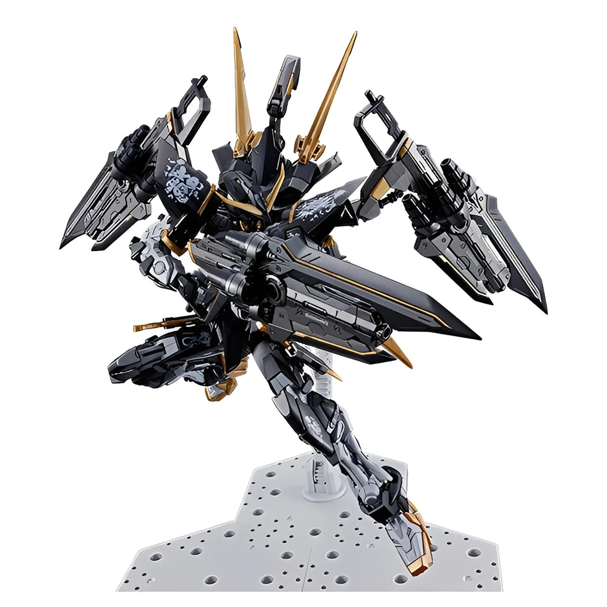 MG 1/100 Gundam Astray Black Rotten Wood BANDAI PB LIMITED Anime Robot Action Figure Assembly Model Cross Contrast Colors