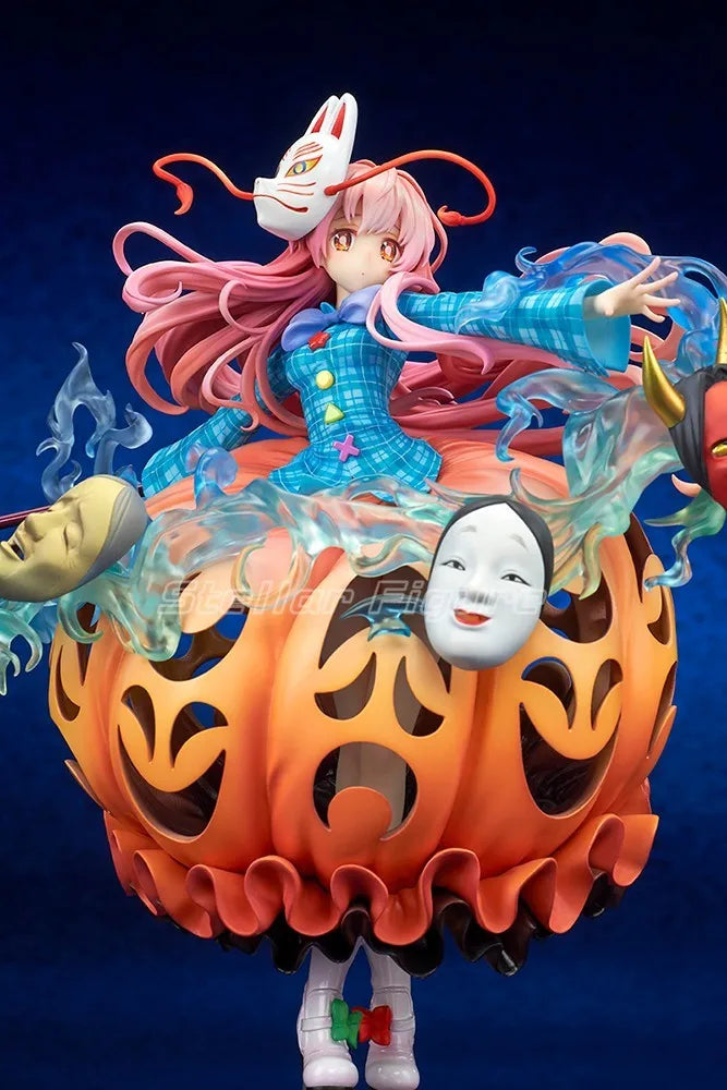 【SF】In Stock QuesQ Touhou Project Hata No Kokoro 1/8 Scale Figures Original Model Collection
