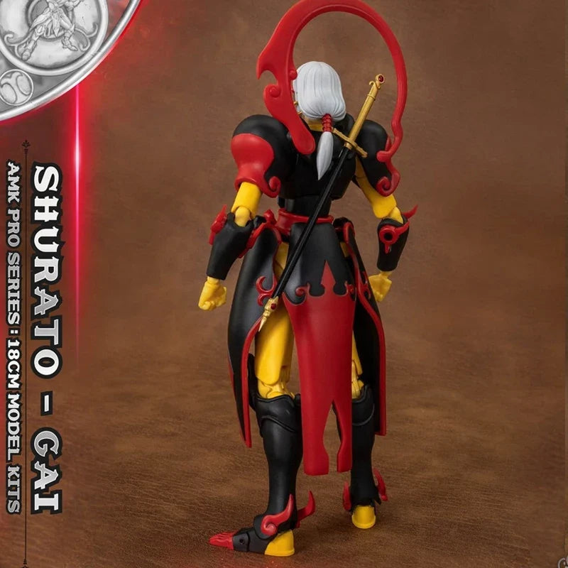 Yolopark AMK PRO X Series Tenkuu Senki Shurato Kuroki Gai Metal Armor With Object Action Figure In Stock
