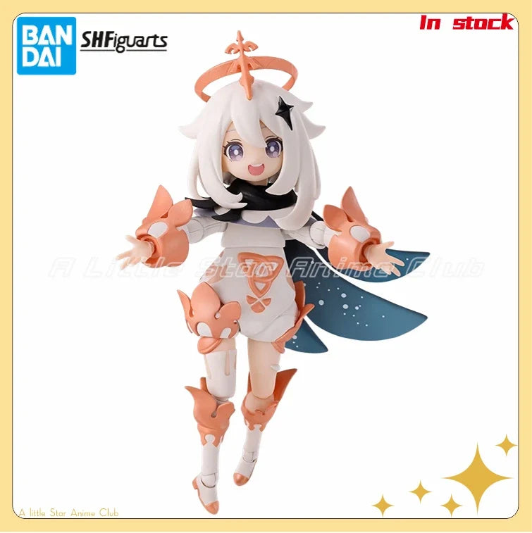 In Stock Original BANDAI S.H.Figuarts Genshin Impact Paimon Action Figure Model Collection Toys