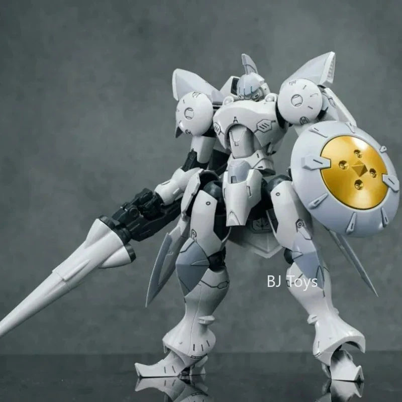 Sheik Mainland Hyper Cavalry ACTAEON 1/144 Assembly Mech Action Figure | Lance & Accessories, White & Red, Boys Collectible Gift