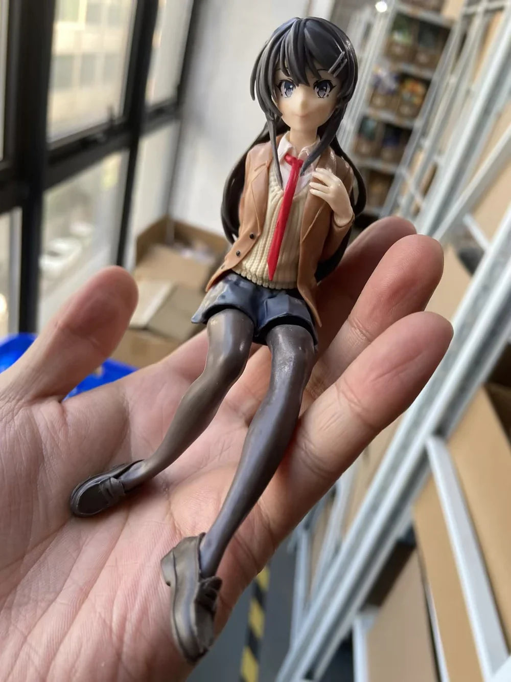14cm Mai Sakurajima Does Not See The Bunny Girl's Ancestors FigureSakurajima Mai PVC Action PM Chokonose Figure Noodle Stopper