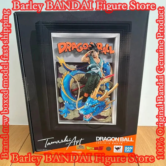 In Stock Original BANDAI Tamashii Art DRAGON BALL SON GOKU & DRAGON Anime Figure Action Figurine Boxed Model Toys Holiday Gifts