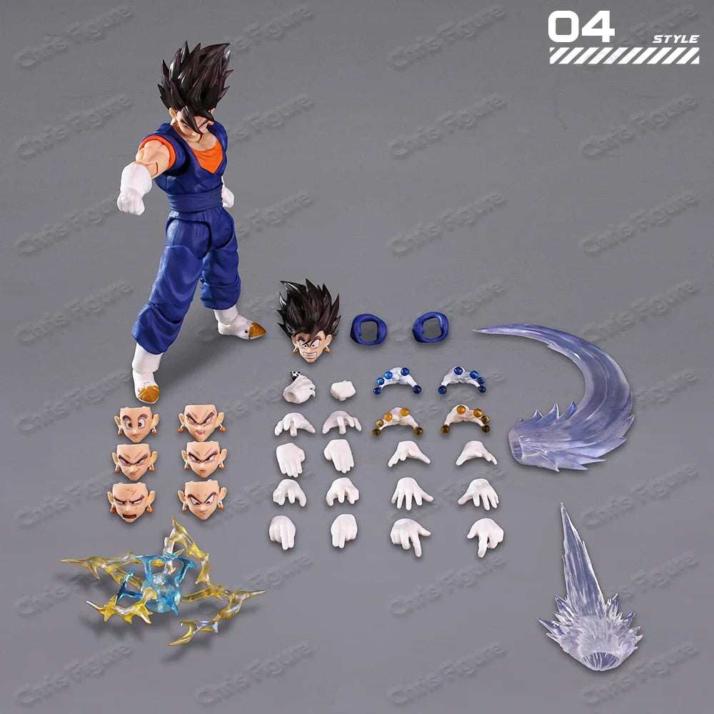 In Stock YGmw Studio OC Dragon Ball SHF Super Saiyan Fusion Warrior Vegito 07 Anime Action Figure PVC Figures Collectible Model