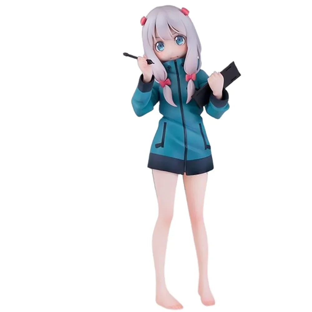 19CM Eromanga Sensei Figure Anime Izumi Sagiri Standing Posture Golf Model Toy Gift Crafts Collection Statue Ornaments PVC 1/8
