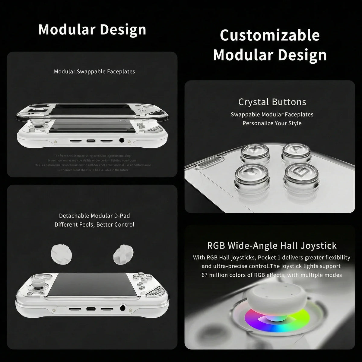 MINILOONG POCKET 1 Handheld Game Console 4'' IPS Screen HD Output Open Source Systems OTA Upgrades LOONG OS New Console POCKET1