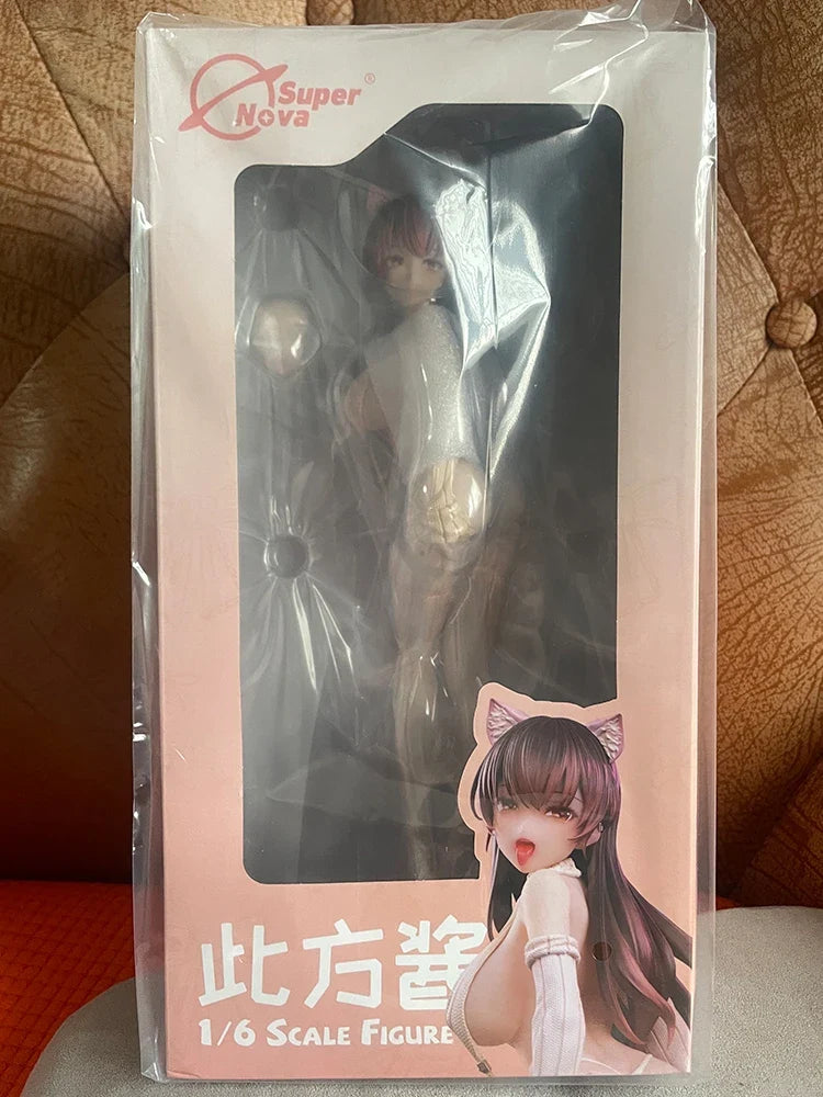 Genuine Original Super Nova Kitada Ryuuma Cat-Eared Private Girl Fang-Chan Figure 1/6 Suspender Sweater Sexy Girl Model Ornament