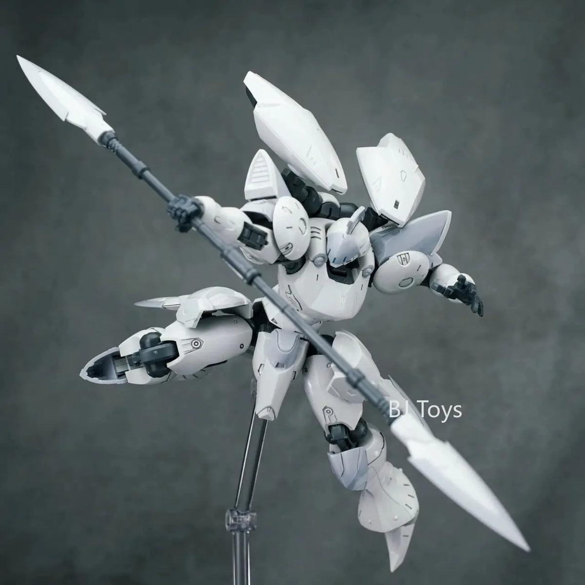 Sheik Mainland Hyper Cavalry ACTAEON 1/144 Assembly Mech Action Figure | Lance & Accessories, White & Red, Boys Collectible Gift
