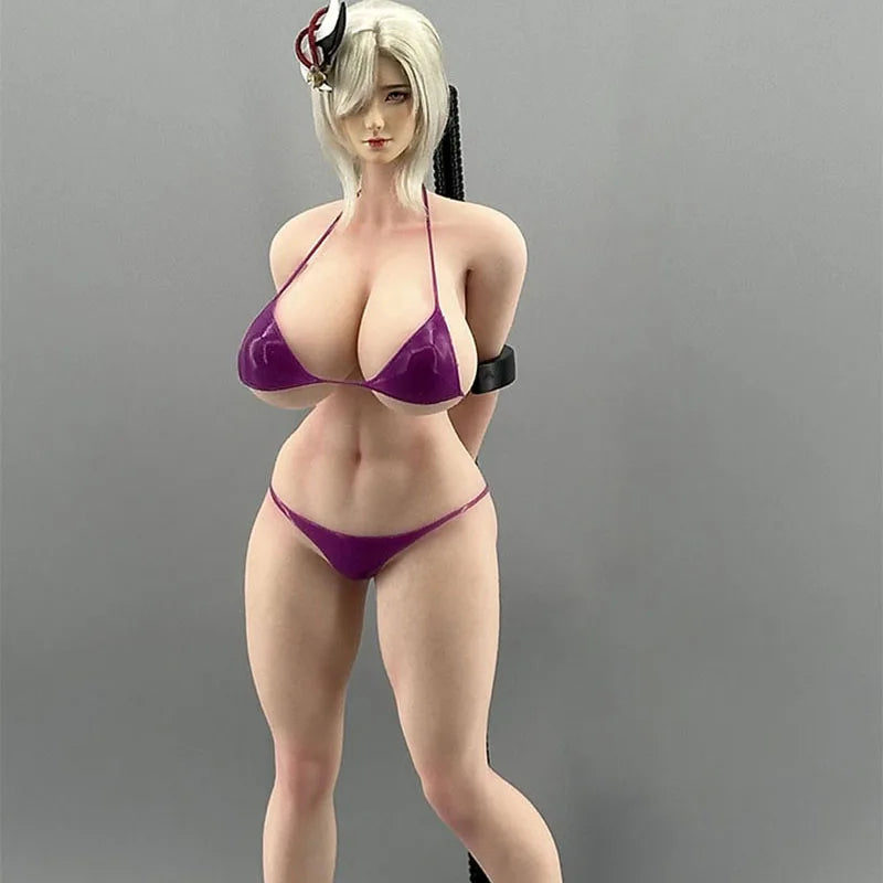 PawPawDoll DK001A 1/6 Anime Girl Oversize Breast Seamless Body 26.5cm Makeup Platinum Silicone Female Soldier Action Figure Doll