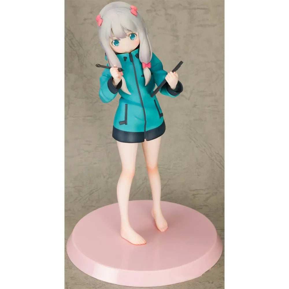 19CM Eromanga Sensei Figure Anime Izumi Sagiri Standing Posture Golf Model Toy Gift Crafts Collection Statue Ornaments PVC 1/8
