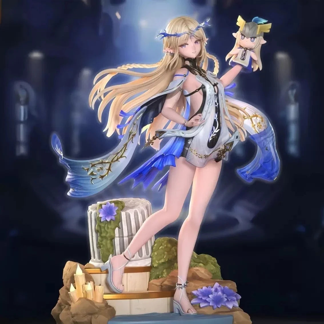 Wuthering Waves Cartethyia Standing Anime Figure GK Resin Collectible Model Desktop Ornament Birthday Gift