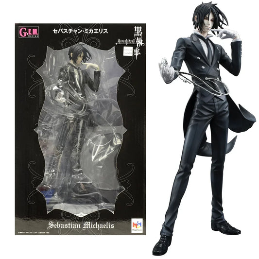 20CM Anime Black Butler Kuroshitsuji Sebastian Michaelis Figure 1/8 Animation Model Toy Gift Collection Action Figure PVC