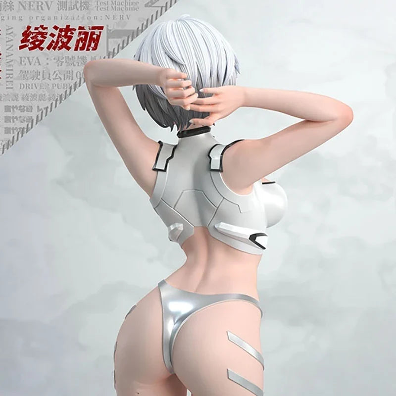 Rei Ayanami Gk Figure Evangelion Anime Peripheral Beautiful Anime Girl Desktop Ornament Pc Case Decoration Collectible Statue