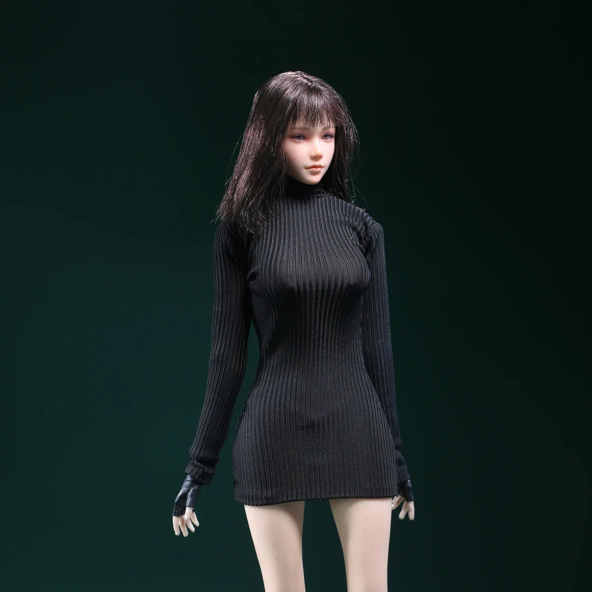 JO23X-06 1/6 Scale Ada Wong Red High Neck Long Sleeves Sweater Holsters Set Fit 12'' Female Soldier Action Figure Body Dolls
