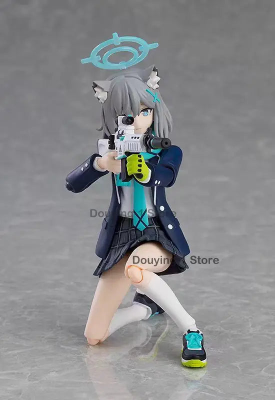 In Stock Original GSC POPUP Max Factory Figma 567 Blue Archive Shiroko Sunaookami Action Figures Anime Model Toys