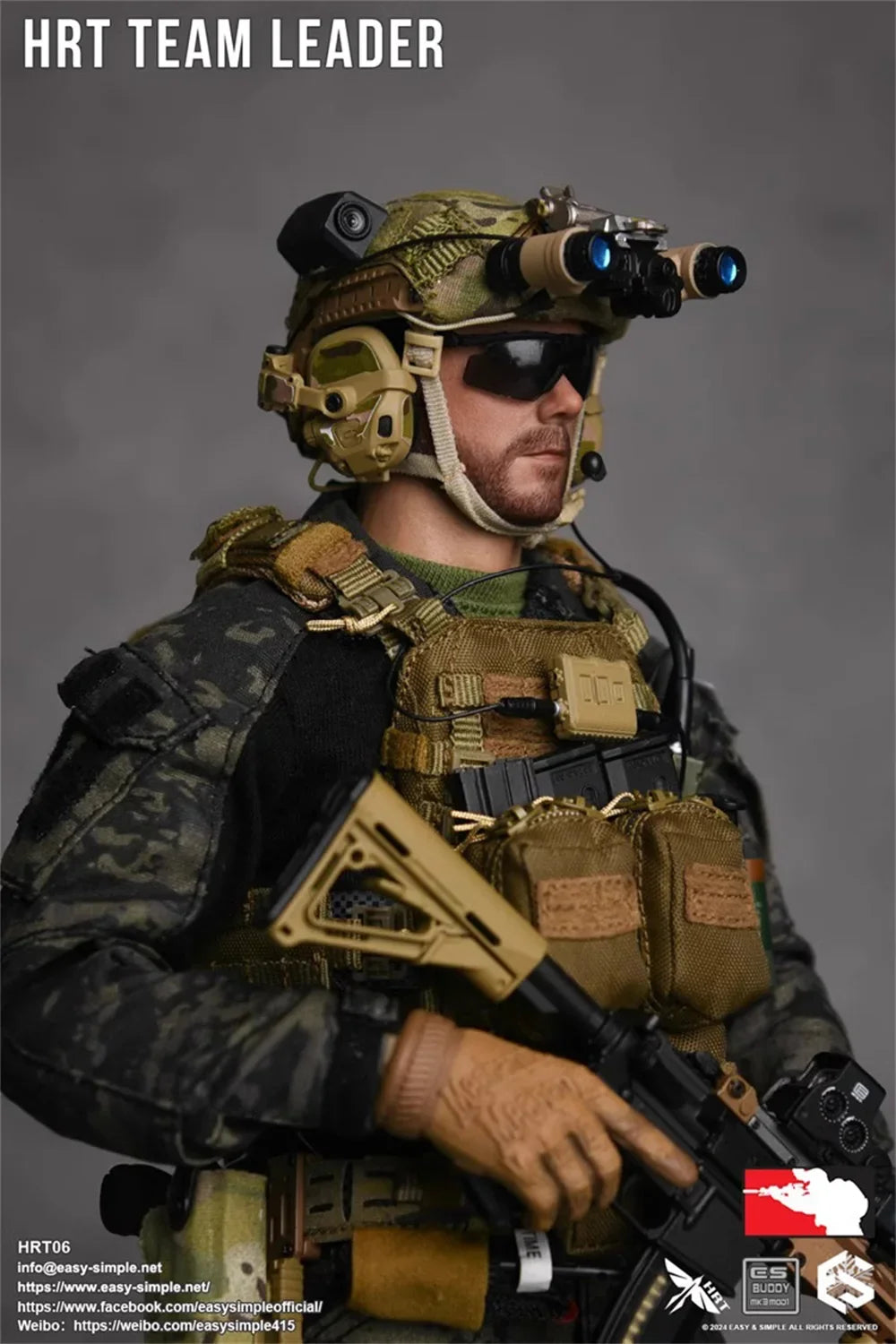 1/6 Easy&Simple ES HRT06 HRT TEAM LEADER Operation Full Set Moveable Action Figure Gift For Fans Collectable