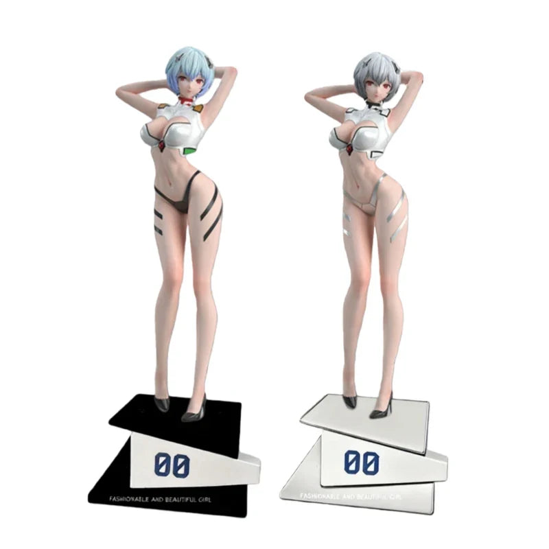 Rei Ayanami Gk Figure Evangelion Anime Peripheral Beautiful Anime Girl Desktop Ornament Pc Case Decoration Collectible Statue