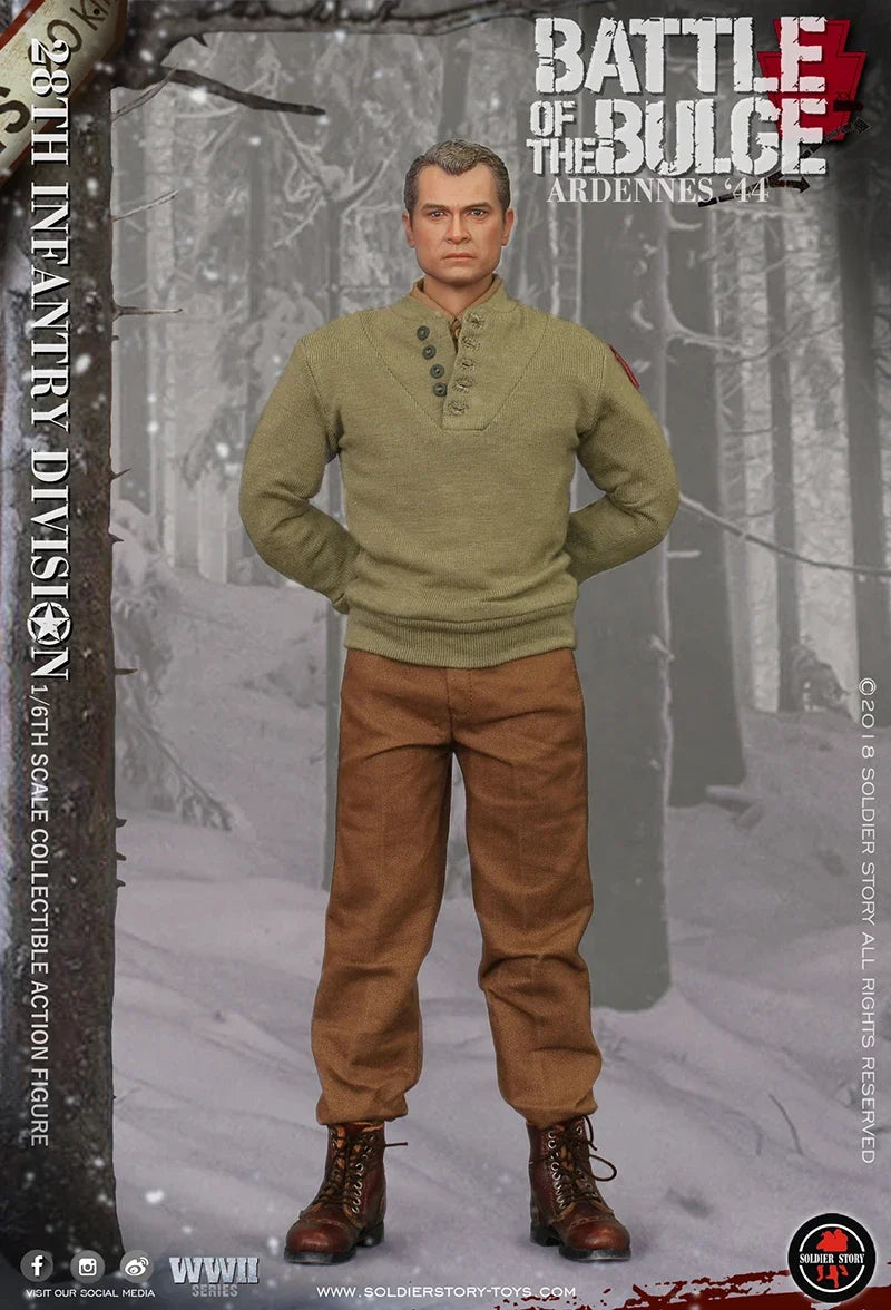 Soldierstory SS111 1/6 Scale Collectible Sniper Machine Gunner U.S. Army 28Th Infantry Division Ardennes 12" Men Action Figure