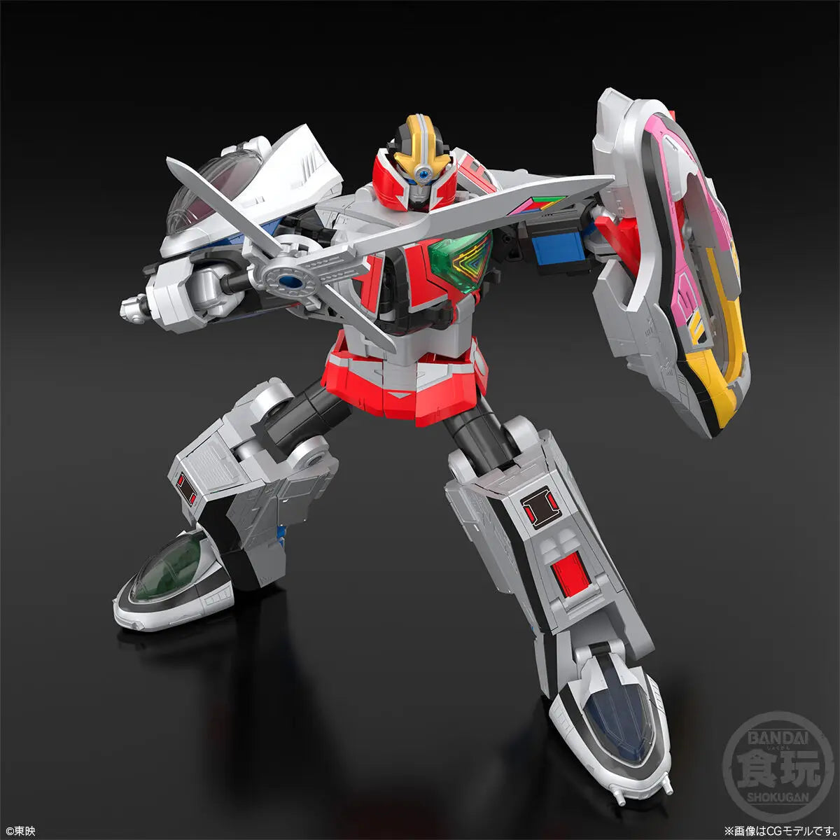 In Stock BANDAI SMP Mirai Sentai Timeranger 3D Formation Time Robot Anime Action Figures Assembly Model Collection Toy