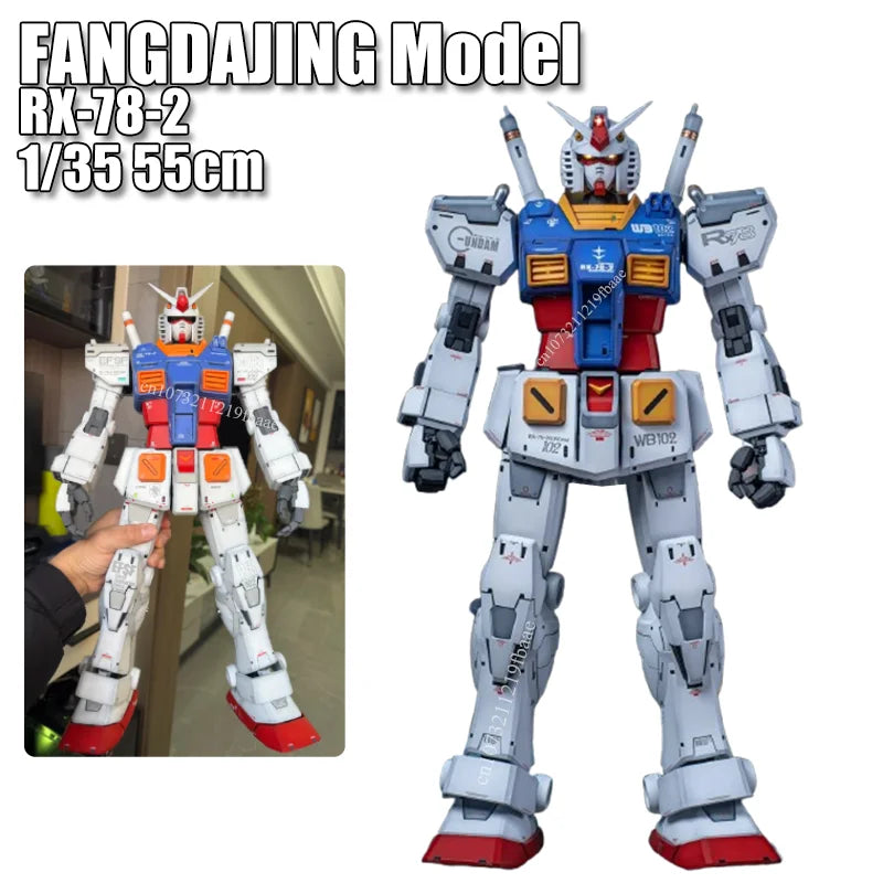 In Stock FANGDAJING Model RX-78-2 1/35 Assembly Model Kit Action Figures Toy Robot Plastic Model Kits Gifts
