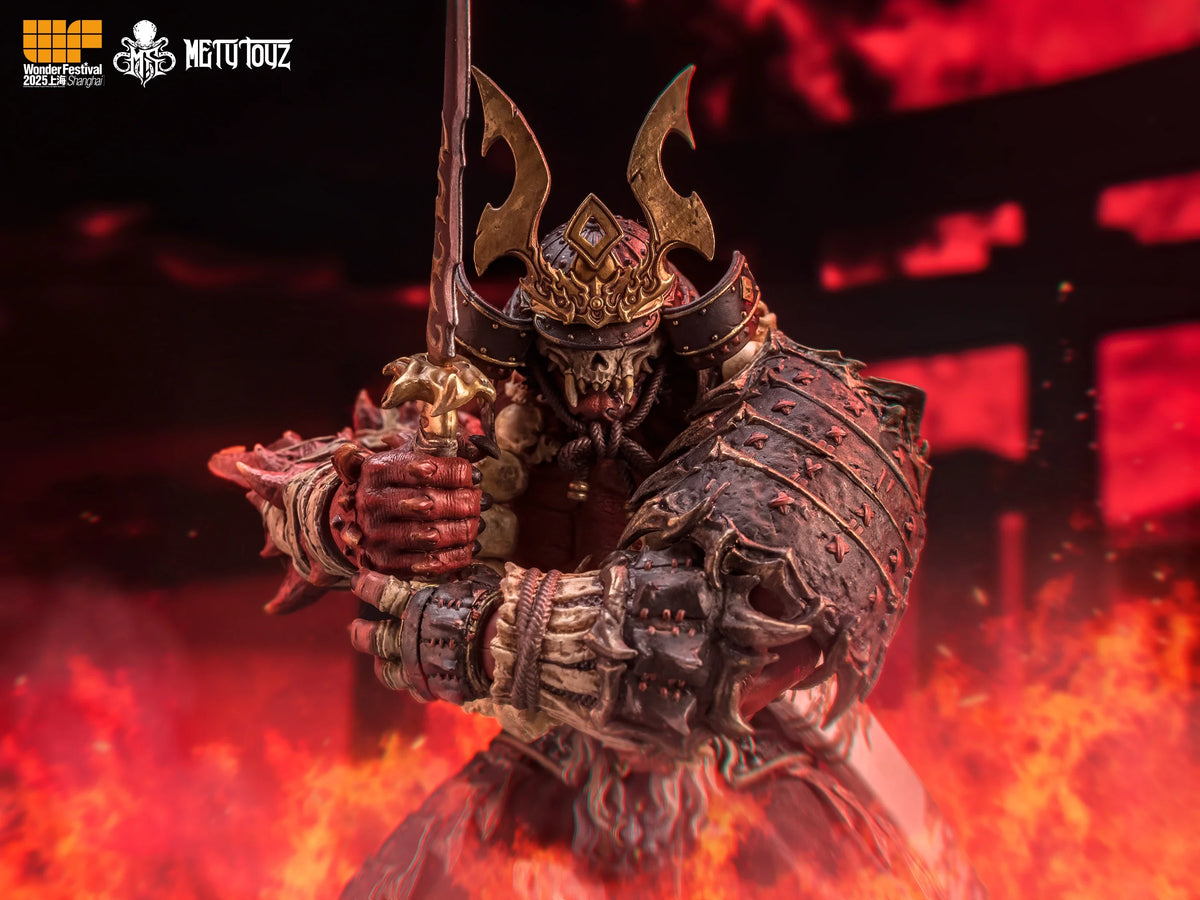 Metytoyz Memory Toys Adventurer World Wave Red Ghost Japanese Orcs Ghost faced Asura Action Figure Collection Model Doll Toys