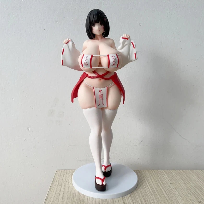 27CM Fat Witch Nun Shrine Maiden of Paradise Girl Hard figure PVC Anime Action Toy Game Statue Adult Collection Model Doll Gift
