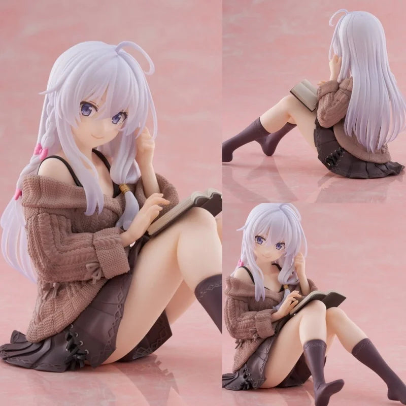 1pc Devil's Journey Sweater Elaine Hand made Cartoon anime Beautiful Girl Chassis Desktop Decoration Model Gift