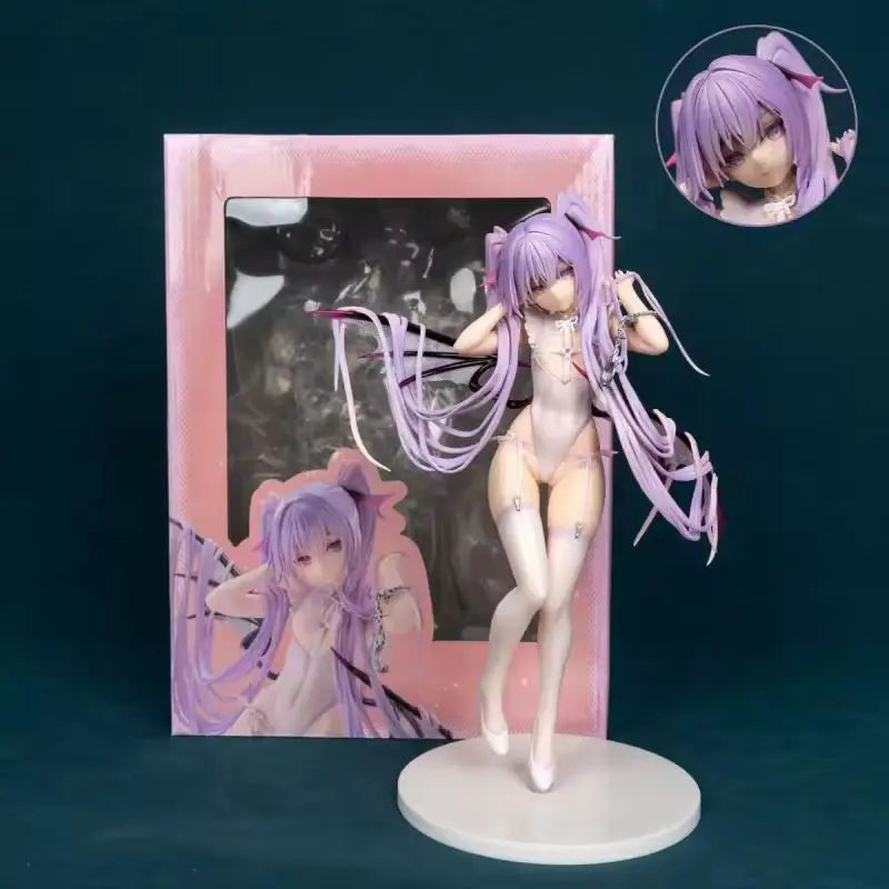 Anime Little Devil Eve Figure Replaceable Face Winged Demon Girl Statue Body Harness Boxed Desktop Decor For Anime Collectors