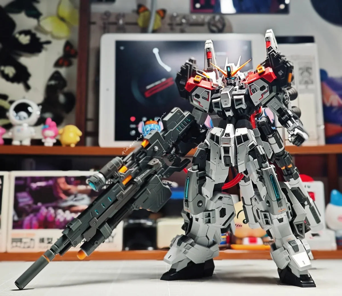 ZZA REGUS 1/100 GZSS-OX01 Assembly Model Kit ABS Action Figure Collection Statue Mecha Model Kids Toys Surprise Gifts