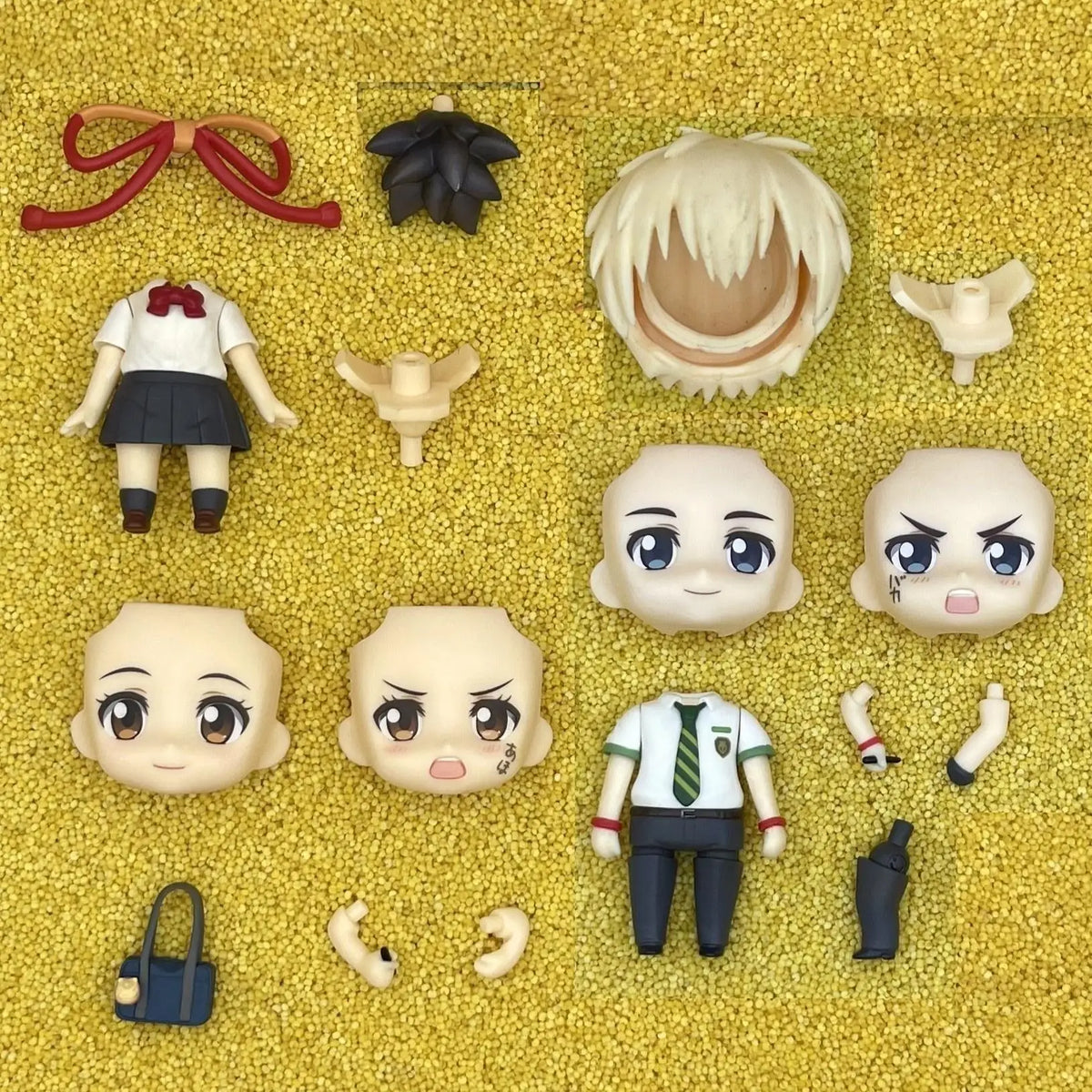 mingrixiaolu GSC Clay Man Face doll face hair doll accessories