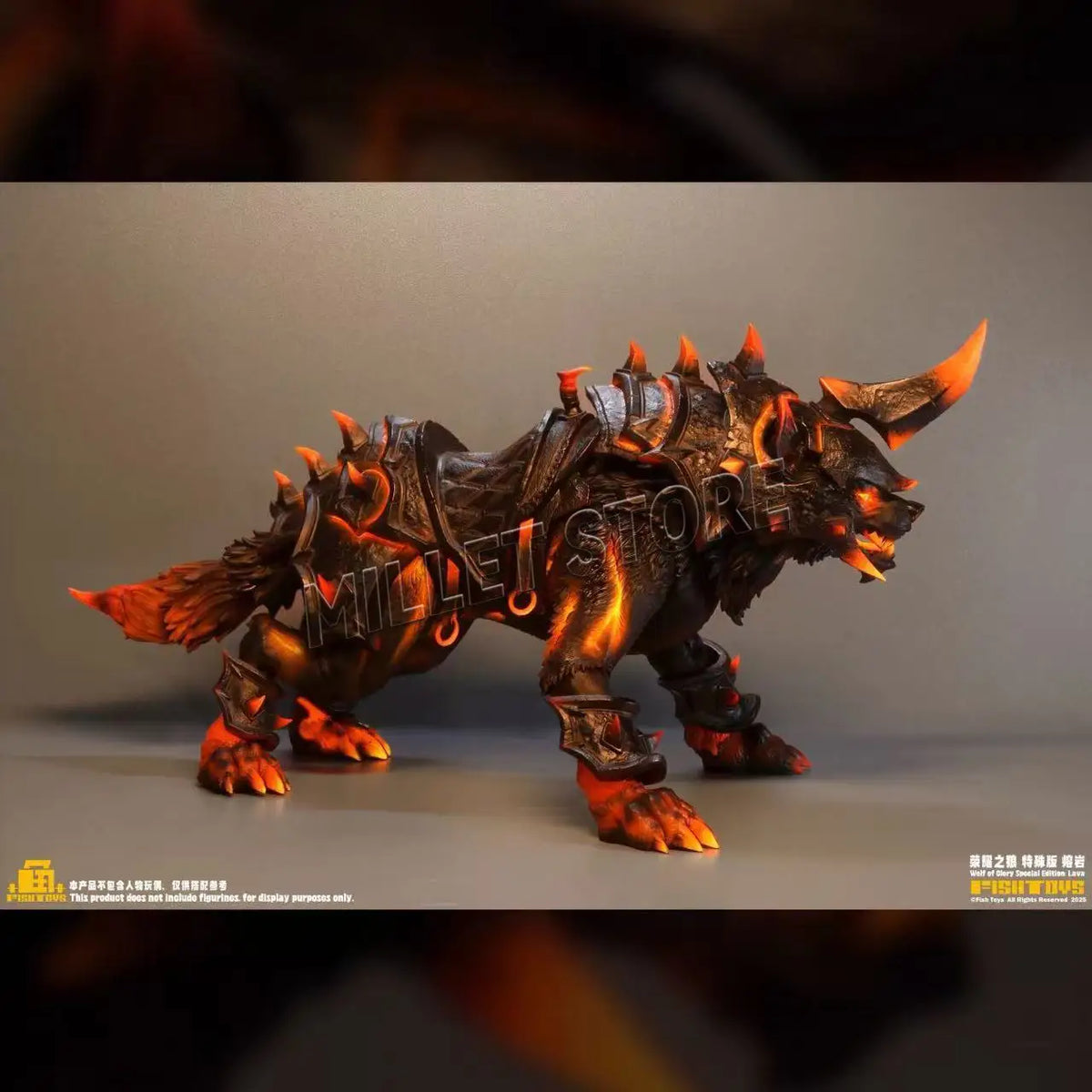 In Stock Fish Toys HY-032 Glory Wolf Special Edition Lava Action Figure Collectible Model Toy For Collectors