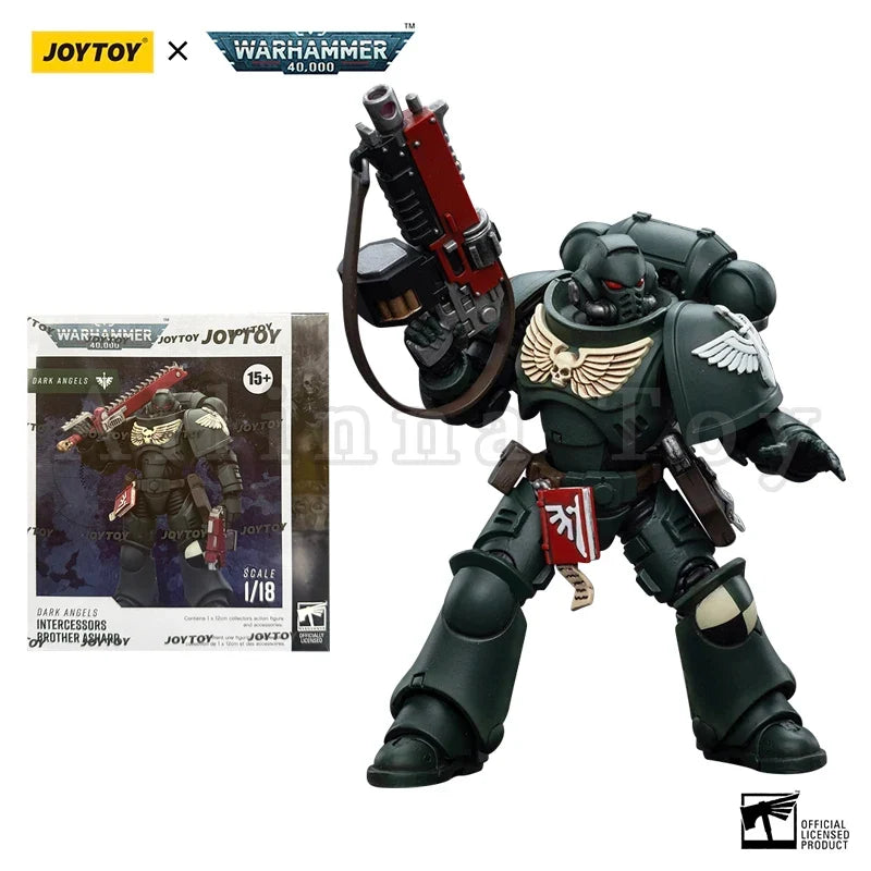 JOYTOY 1/18 Action Figure 40K Dark Angels Figures Azrael Anime Military Model
