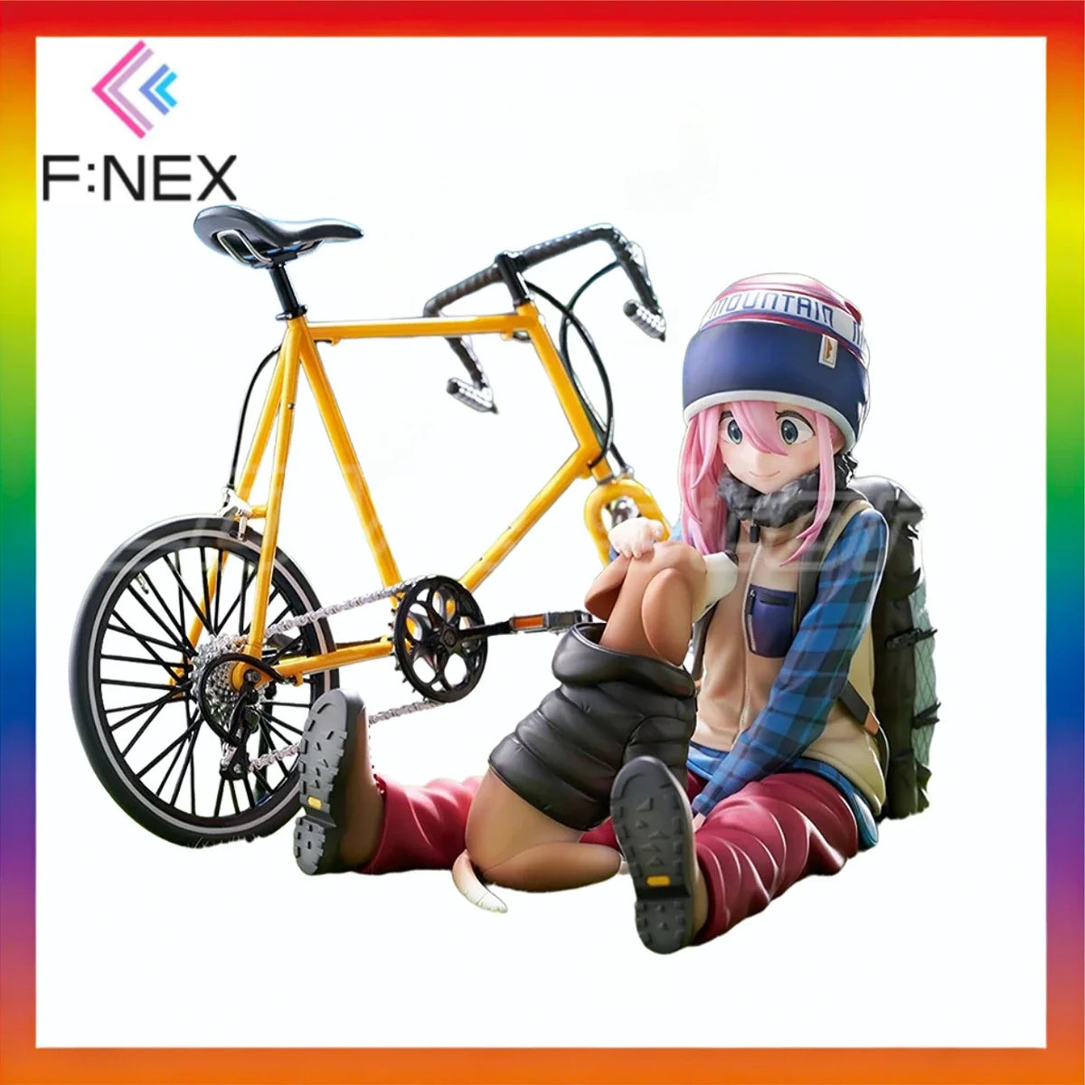 Original F:NEX LAID-BACK CAMP Kagamihara Nadeshiko Anime Figure Model Toys Gifts Collection