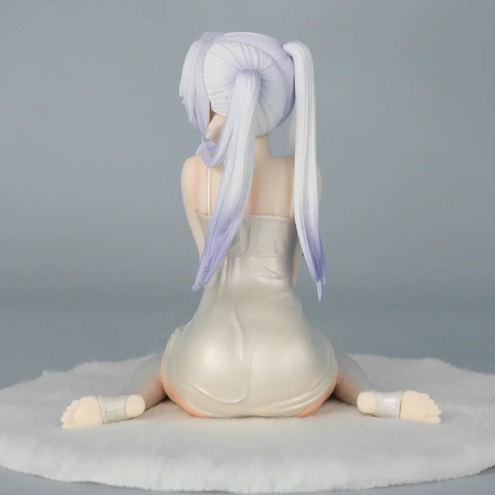 Frieren Beyond Journey'S End Kneeling Action Figure With Blanket White Stockings Statue Collectible Model Desktop Ornament Gifts